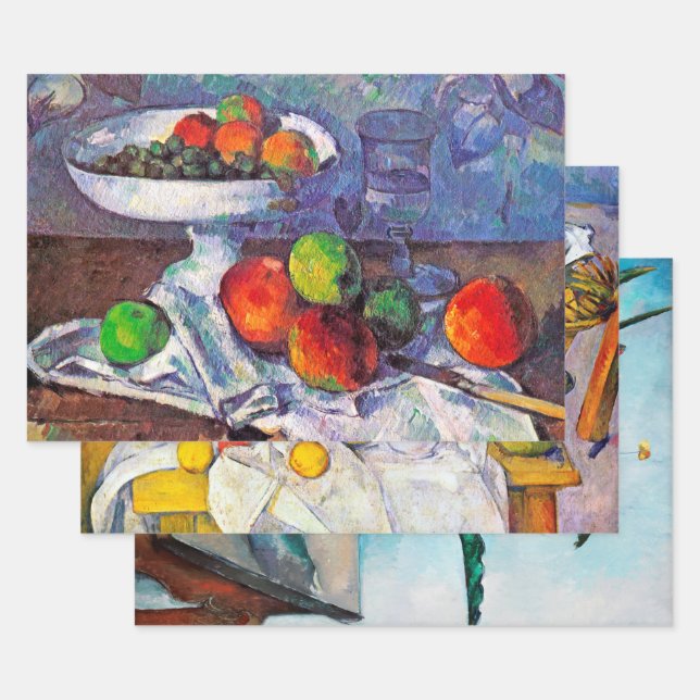 Hoja De Papel De Regalo Paul Cezanne, Still Life (Set)