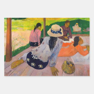 Hoja De Papel De Regalo Paul Gauguin - La siesta