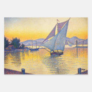 Hoja De Papel De Regalo Paul Signac - El puerto al atardecer, Opus 236