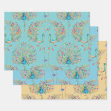 Pavo real elegante y hermoso en acuarela