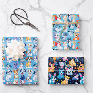 Hoja De Papel De Regalo Paw Friends