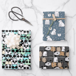 Hoja De Papel De Regalo Pawsome Dogs Parade