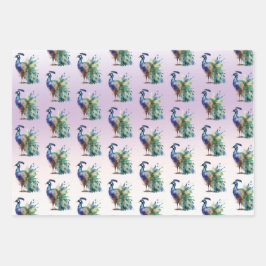 Hoja De Papel De Regalo Peacock Feathers