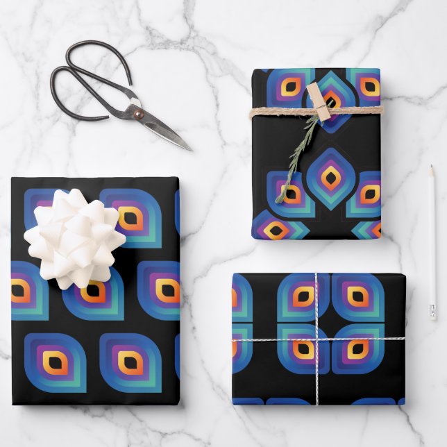 Hoja De Papel De Regalo Peacock Flame (Pattern) (Anverso)