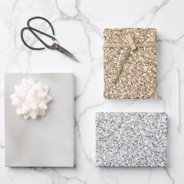 Hoja De Papel De Regalo Pearl White Luxe    (Anverso)