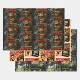Hoja De Papel De Regalo Películas de Monstruos de Ardilla