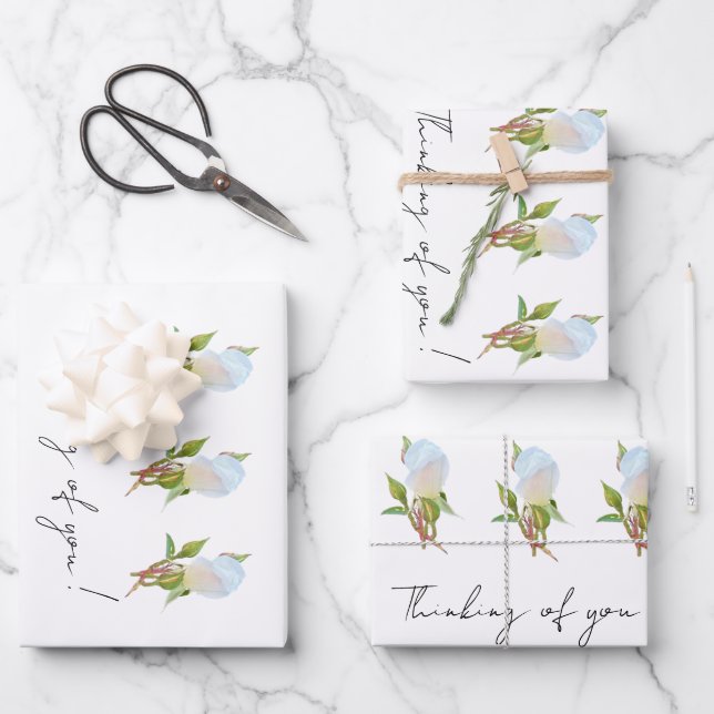 Hoja De Papel De Regalo ¡Pensando en ti! (Anverso)