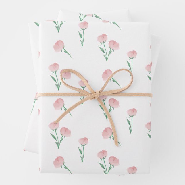 Hoja De Papel De Regalo Peonies Please Gift Wrap (In situ)
