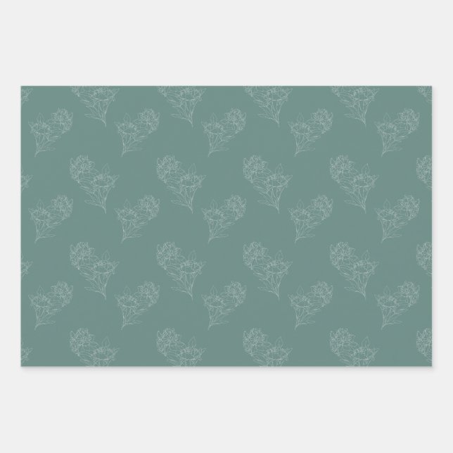 Hoja De Papel De Regalo Peony (Anverso 3)