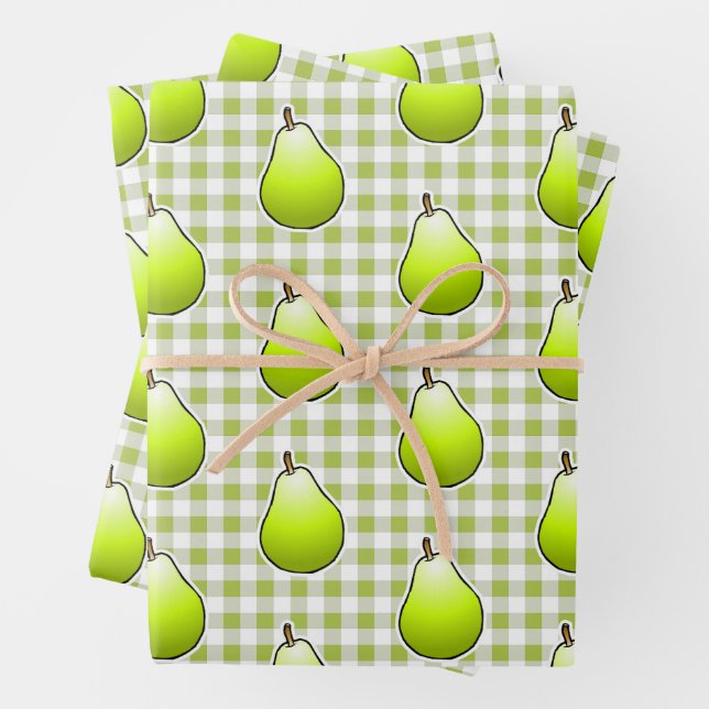Hoja De Papel De Regalo Pera Verde Dulce (In situ)