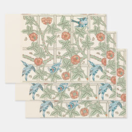 HOJA DE PAPEL DE REGALO PERIÓDICO: WILLIAM MORRIS : TRELLIS