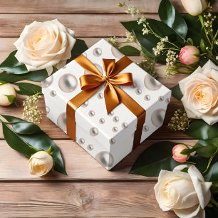 Hoja De Papel De Regalo Perlas y ducha de novia en Prosecco