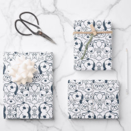 HOJA DE PAPEL DE REGALO PERRO