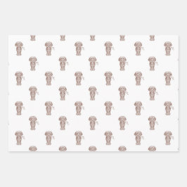 Hoja De Papel De Regalo Perro de Dachshund Sausage, de larga tradición