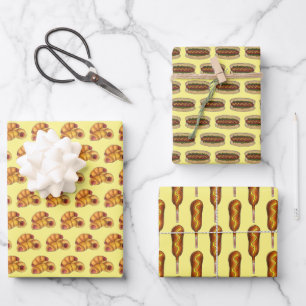 Hoja De Papel De Regalo ¡Perro de la Dignidad Caliente! Cerdos de Corndog