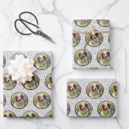 Hoja De Papel De Regalo Perro fotográfico personalizado