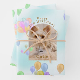 Hoja De Papel De Regalo Perro Mascota de globo