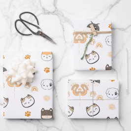 HOJA DE PAPEL DE REGALO PERROS CUADRADOS