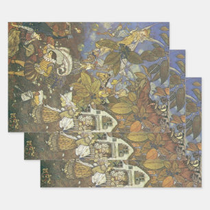 Hoja De Papel De Regalo Personajes clásicos de cuentos de hadas de Edmund 