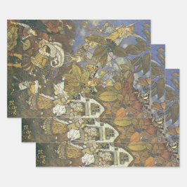 Hoja De Papel De Regalo Personajes de los libros de cuentos clásicos, Edmu