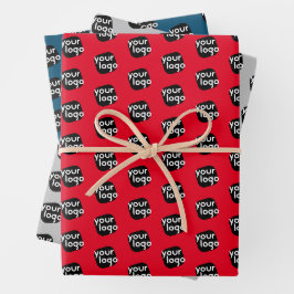 Hoja De Papel De Regalo Personalice el color de su logotipo aquí Paquete d