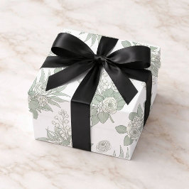 Hoja De Papel De Regalo Personalised Green Eucalyptus Wedding 