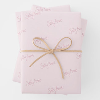 Hoja De Papel De Regalo Personaliza con tu nombre