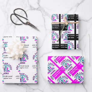 Hoja De Papel De Regalo Personalizado AÑADIR TU BIENVENIDA DE LOGO Busines