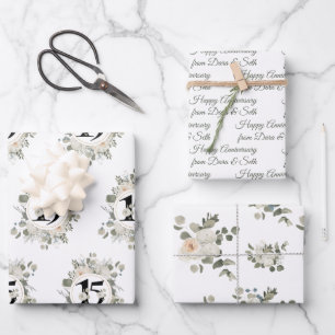 Hoja De Papel De Regalo Personalizado de 15 años feliz