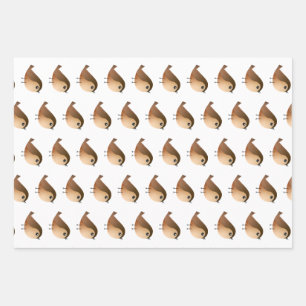 Hoja De Papel De Regalo Personalizado de pájaro de Sparrow