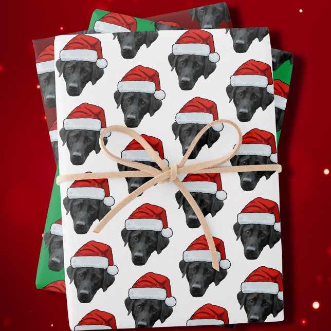 Hoja De Papel De Regalo Personalizado de perro gracioso frente a Navidades (Subido por el creador)