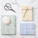 Hoja De Papel De Regalo Personalizado del patrón hecho a mano de Gingham<br><div class="desc">¡Perfecto regalo para un fiesta divertido! ¡La mano hizo arte para ti! Perfecto para un cumpleaños, boda de verano, ducha de novia, boda, fiesta de aniversario, despedida de soltero, fiesta de compromiso o en cualquier momento. Consulta mi tienda para ver diseños y colores alternativos. ¡GRACIAS POR APOYAR A LOS ARTISTAS...</div>