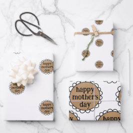 Hoja De Papel De Regalo Personalizado FELIZ DÍA DE LA MADRE DÍA Regalo Edg