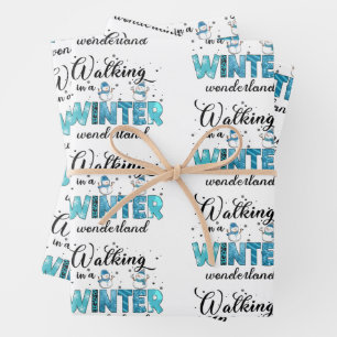 Hoja De Papel De Regalo Personalizar Winter Wonderland