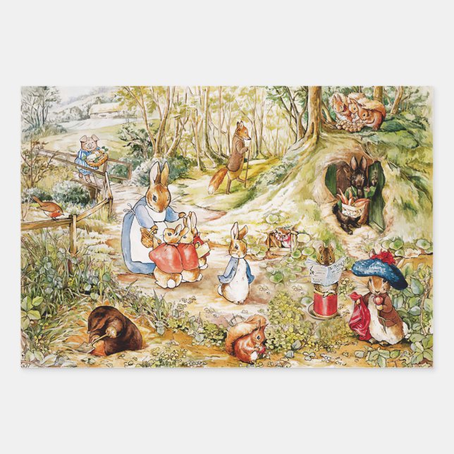 Hoja De Papel De Regalo Peter the Rabbit (Anverso)