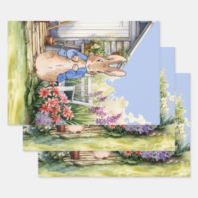 Hoja De Papel De Regalo Peter the Rabbit Garden Shed (Set)