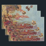 Hoja De Papel De Regalo Pez ángel en coral, pez tropical vintage en océano<br><div class="desc">Ilustración vintage de vida marina, pez ángel tropical nadando en un arrecife de coral. Ponte tu equipo de buzo, nada con los peces y viaja bajo el agua hasta el fondo del mar azul profundo.</div>
