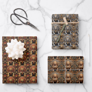 Hoja De Papel De Regalo Pi Xiu Guardián Mitológico Arte Asiático Envoltura