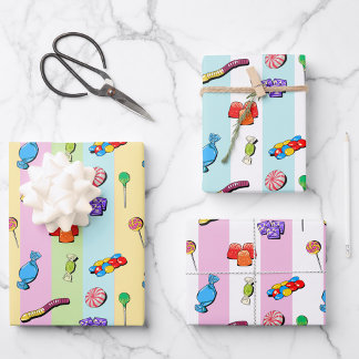 Hoja De Papel De Regalo Pic 'n' mix Sweet Wrapping Paper Set