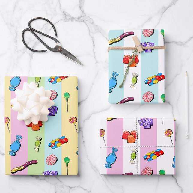 Hoja De Papel De Regalo Pic 'n' mix Sweet Wrapping Paper Set (Subido por el creador)