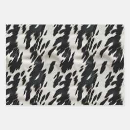 Hoja De Papel De Regalo Piel de vaca de granja occidental