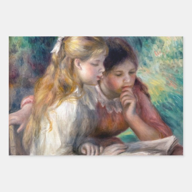 Hoja De Papel De Regalo Pierre-Auguste Renoir - La lectura (Anverso)
