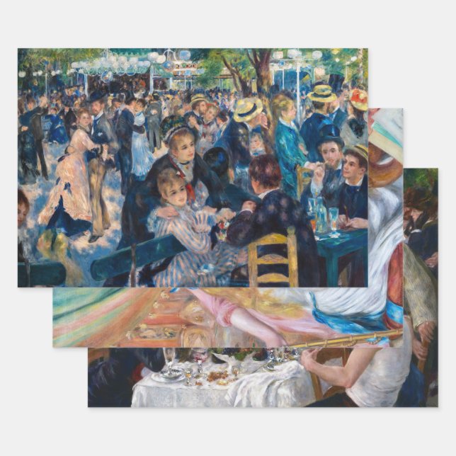 Hoja De Papel De Regalo Pierre-Auguste Renoir - Selección de obras maestra (Set)