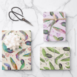 Hoja De Papel De Regalo Pies de arcoiris