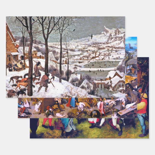 Hoja De Papel De Regalo Pieter Bruegel (Set)