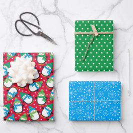 Hoja De Papel De Regalo Pingüino