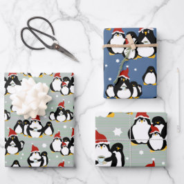 Hoja De Papel De Regalo Pingüino