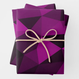 Hoja De Papel De Regalo Pink black geometric mesh pattern