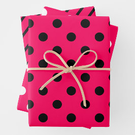 Hoja De Papel De Regalo Pink, Black & White 