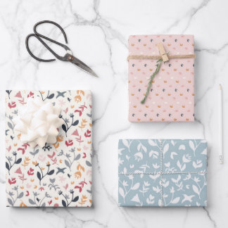 Hoja De Papel De Regalo Pink & Blue 